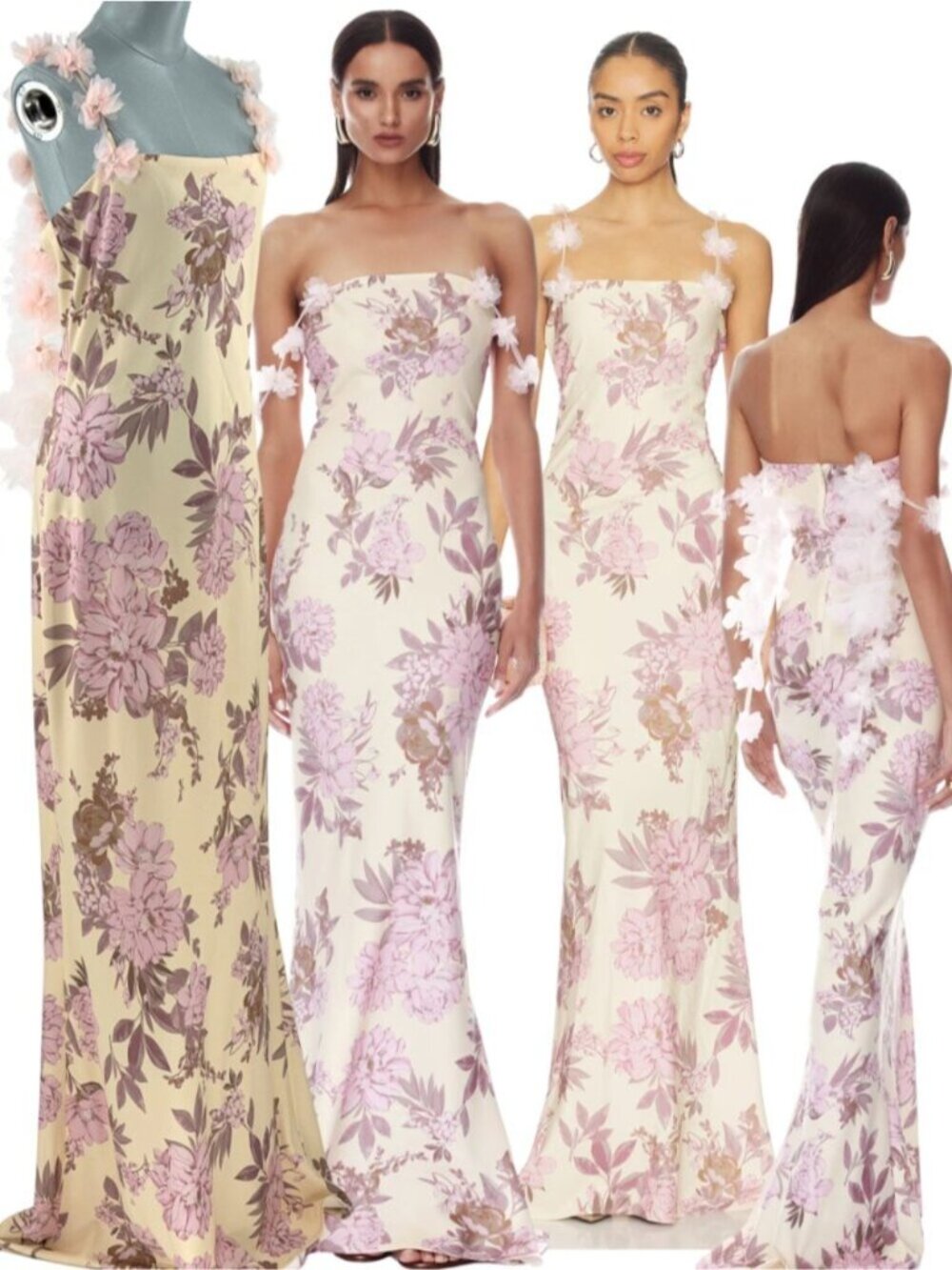 🆕 BRONX & BANCO 🧿 NWOT Magnolia Rosie Off the Shoulder Column Gown, Sz XL US10